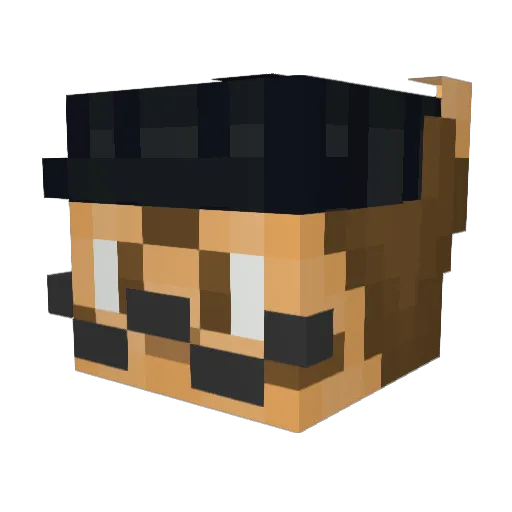 MarioMaker69420 Minecraft avatar head, 3D render