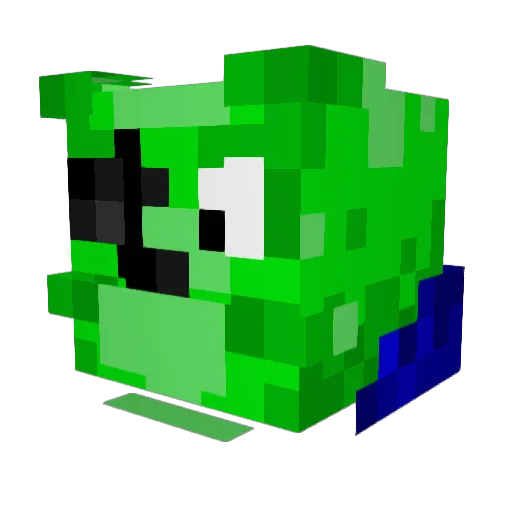 MarioMineDM Minecraft avatar head, 3D render