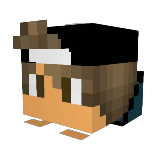 MarioNG2411 Minecraft avatar head, 3D render