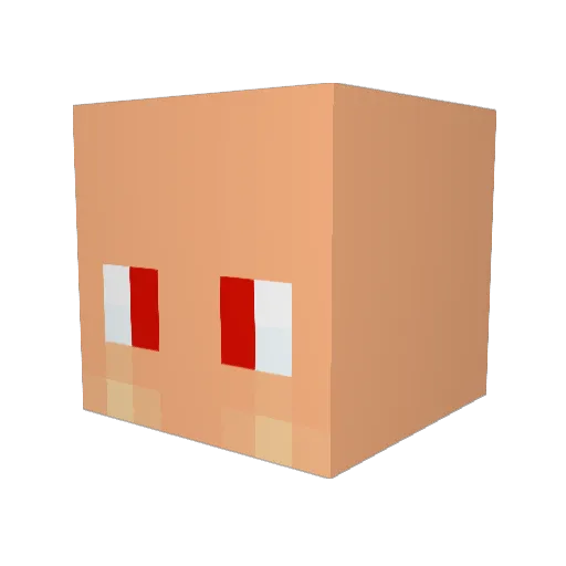 MarioSC25 Minecraft avatar head, 3D render