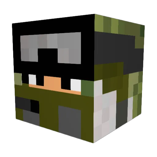 Mario_0512Robert Minecraft avatar head, 3D render