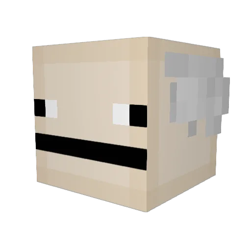 Mario_Fart Minecraft avatar head, 3D render