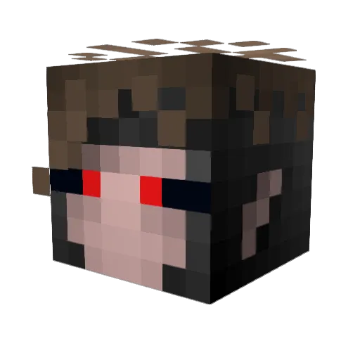 Mario_JM Minecraft avatar head, 3D render