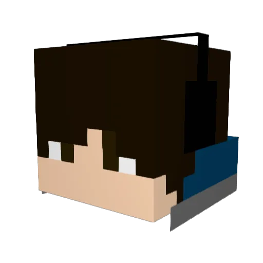 Mario_Lego Minecraft avatar head, 3D render