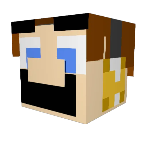 Mario_Smoke_Kush Minecraft avatar head, 3D render