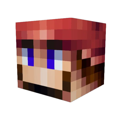 Marioboy268 Minecraft avatar head, 3D render
