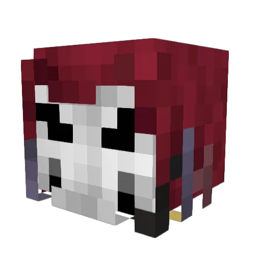 Mariokus Minecraft avatar head, 3D render