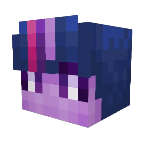 Mariolav Minecraft avatar head, 3D render