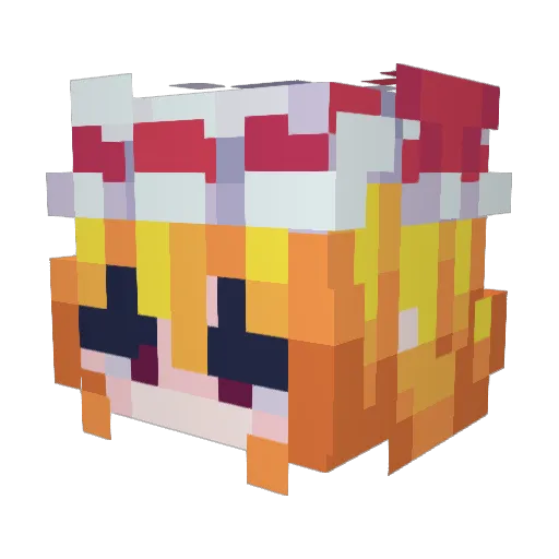 Marioluca2019 Minecraft avatar head, 3D render