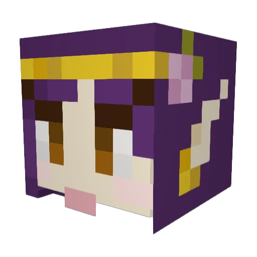 Mariona9651 Minecraft avatar head, 3D render