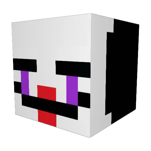 Marionette5678 Minecraft avatar head, 3D render