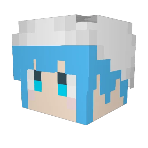 Mariossan1222 Minecraft avatar head, 3D render