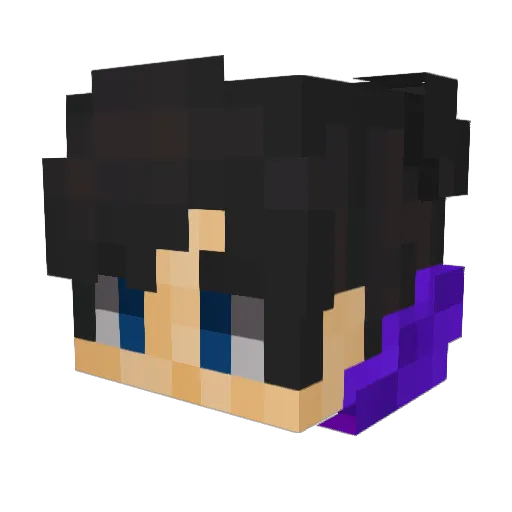 Mariostrek Minecraft avatar head, 3D render