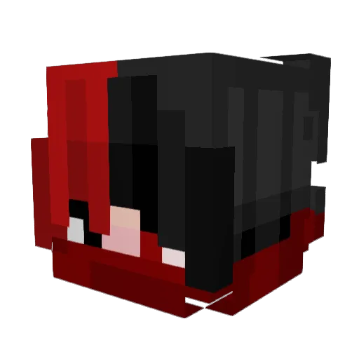 Mariotwist Minecraft avatar head, 3D render