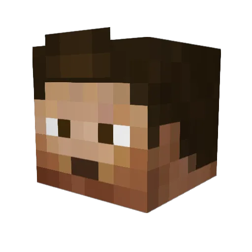 Maripol12 Minecraft avatar head, 3D render