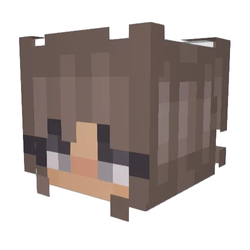 Maripola08 Minecraft avatar head, 3D render