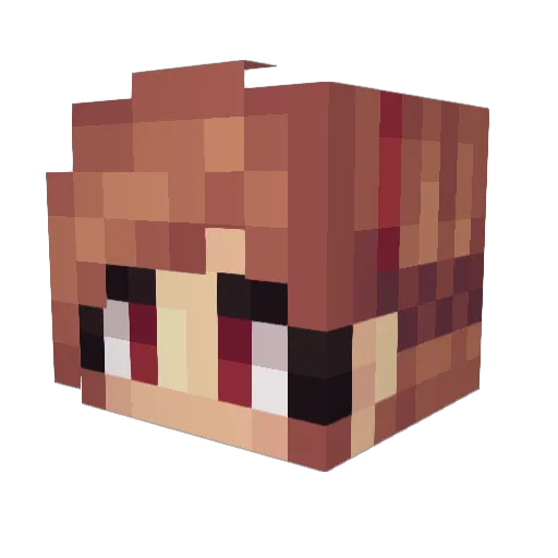 MarisaKirisameAI Minecraft avatar head, 3D render