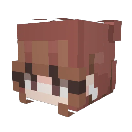 Marisac123 Minecraft avatar head, 3D render