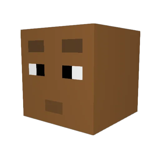 MariscosRecio Minecraft avatar head, 3D render