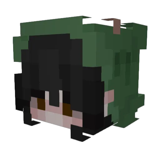 MarishkaIva Minecraft avatar head, 3D render