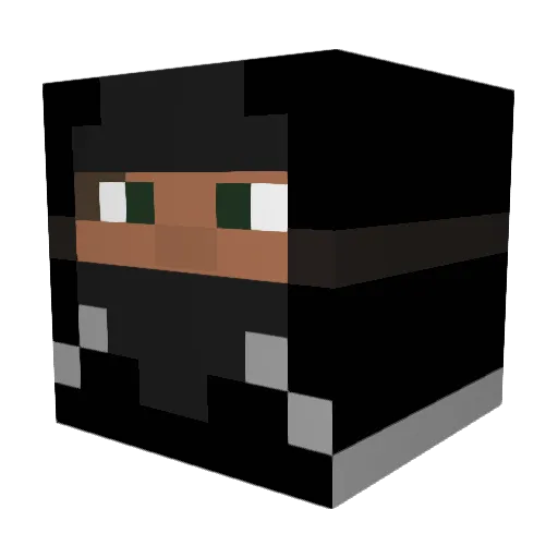 Marisn Minecraft avatar head, 3D render