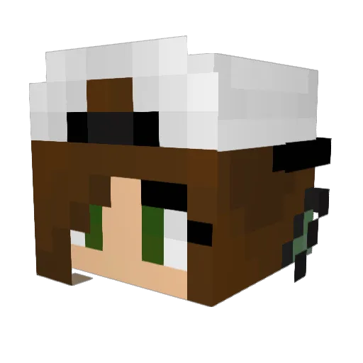MarissaM21 Minecraft avatar head, 3D render