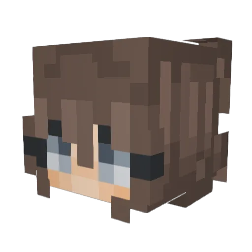 Maritaaa8 Minecraft avatar head, 3D render