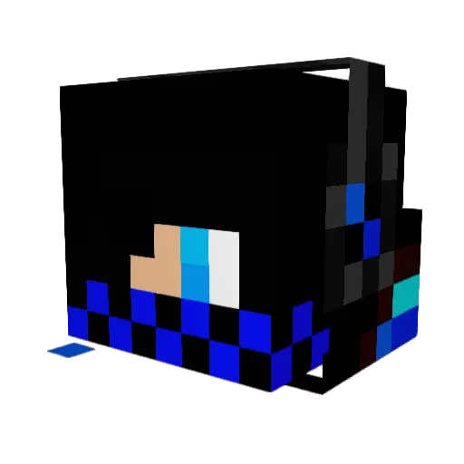 Maritimo Minecraft avatar head, 3D render