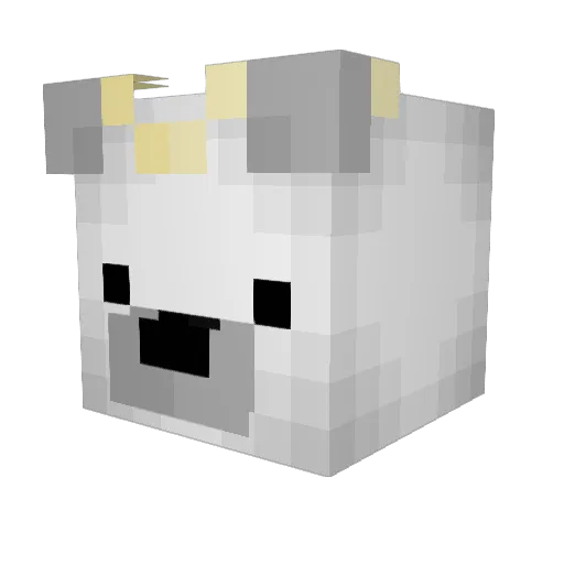 Maritimus_ Minecraft avatar head, 3D render