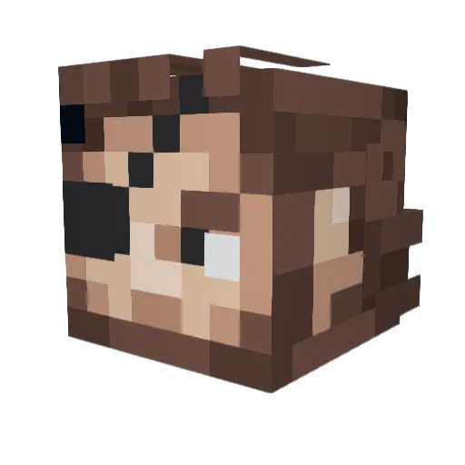 Maritius22 Minecraft avatar head, 3D render