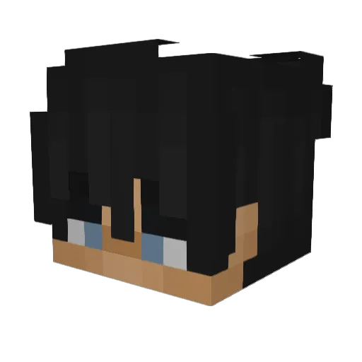 MaritoUY Minecraft avatar head, 3D render