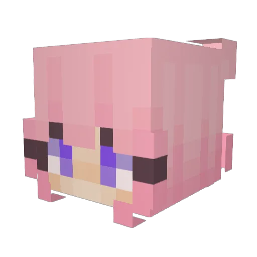 MaritzaRose Minecraft avatar head, 3D render