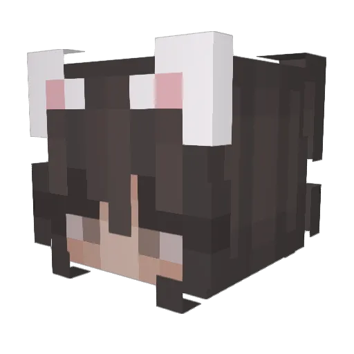 Mariu5D Minecraft avatar head, 3D render