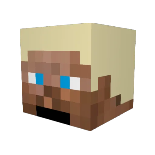 Marius032 Minecraft avatar head, 3D render