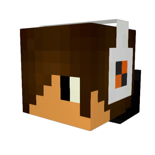 Marius8267 Minecraft avatar head, 3D render