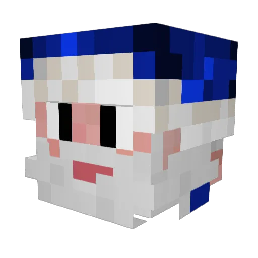 MariusCPM Minecraft avatar head, 3D render