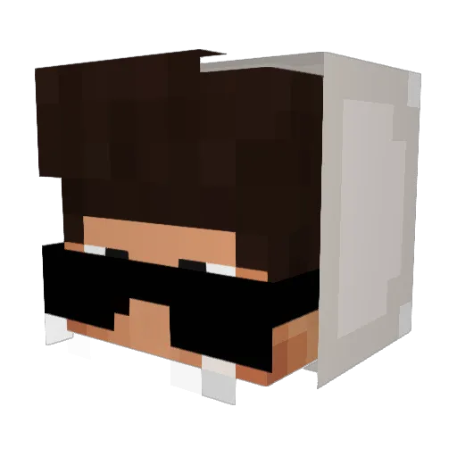 MariusPlay Minecraft avatar head, 3D render
