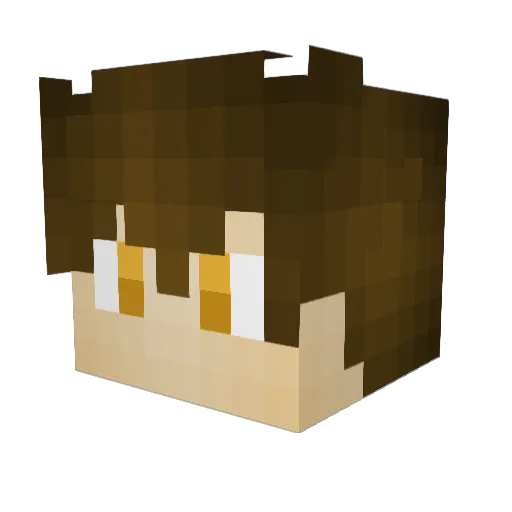 MariusRomanus Minecraft avatar head, 3D render
