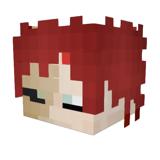 Mariusaus65 Minecraft avatar head, 3D render