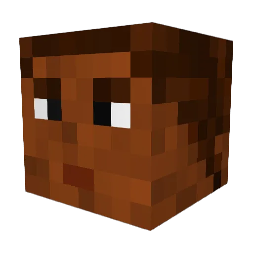 Mariuschamp Minecraft avatar head, 3D render