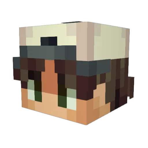 Mariusfeldborg Minecraft avatar head, 3D render