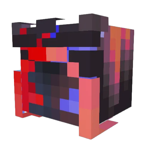 Mariusrf Minecraft avatar head, 3D render