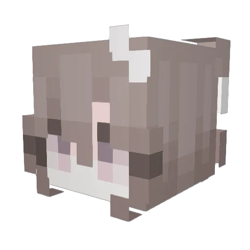 Marixlla_ Minecraft avatar head, 3D render