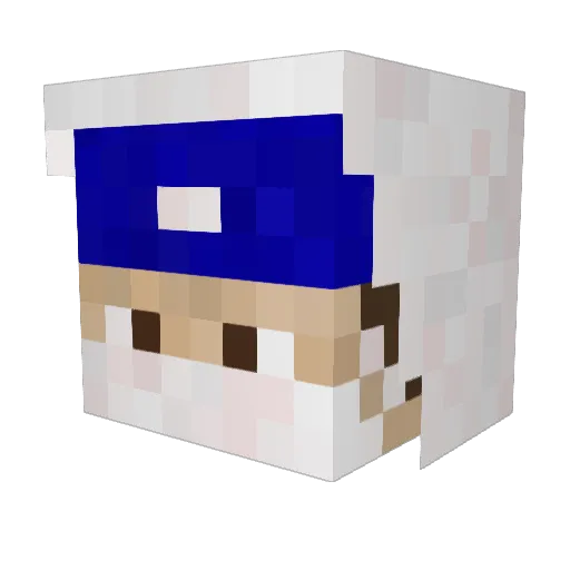 Marixx97 Minecraft avatar head, 3D render