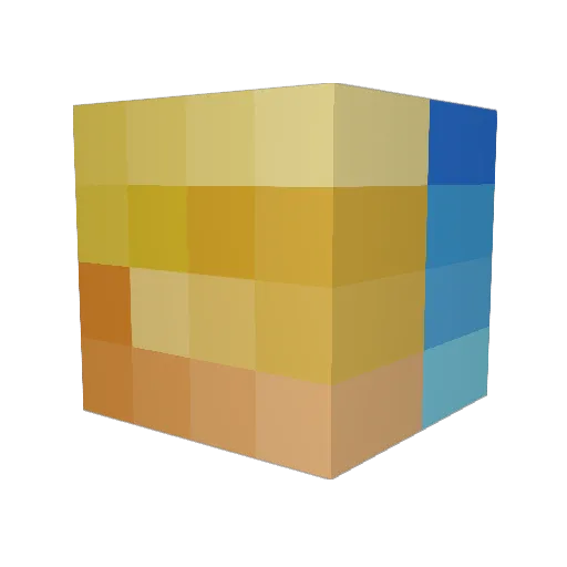 MarizSushi Minecraft avatar head, 3D render