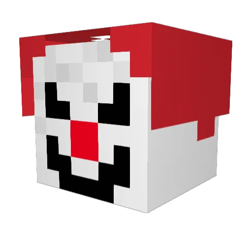 Marizzam Minecraft avatar head, 3D render