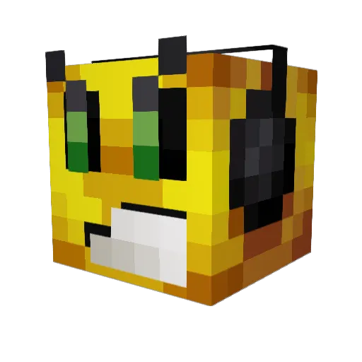 Marjory_ Minecraft avatar head, 3D render