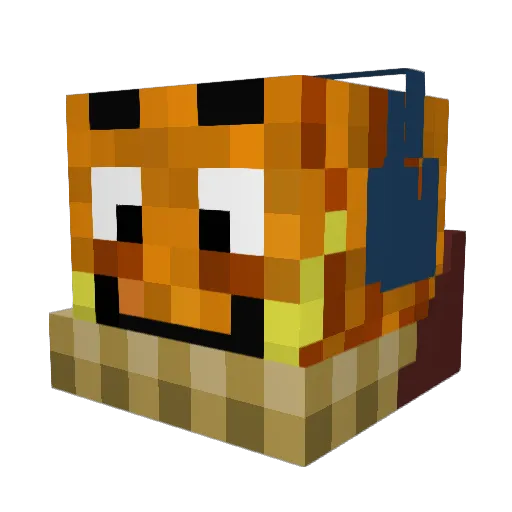 Mark1121 Minecraft avatar head, 3D render