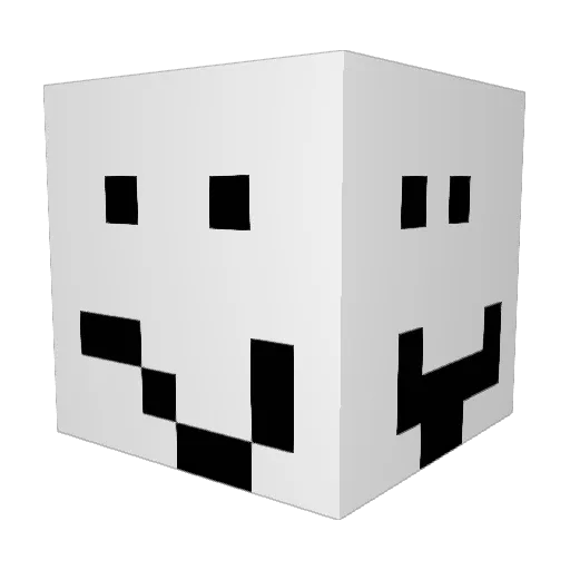 MarkAttacks Minecraft avatar head, 3D render