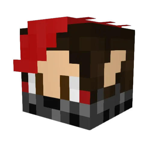 MarkG1 Minecraft avatar head, 3D render